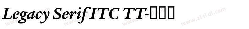 Legacy Serif ITC TT字体转换